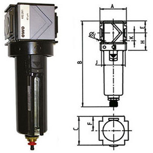 3463GSA - FILTRI PER ARIA COMPRESSA "VARIOBLOC" - Orig. Ewo