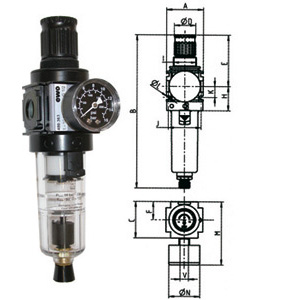 3463GZPA - FILTRO-RIDUTTORE IN GRUPPO PER ARIA COMPRESSA "VARIOBLOC" - Orig. Ewo